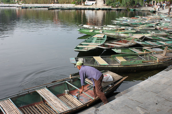 Our boat in Tam Cốc