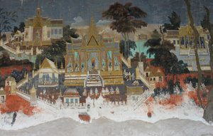A painting at the Silver Pagoda