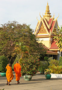 Monks at the Silver Pagoda