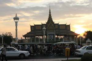 Sunset over the Royal Palace
