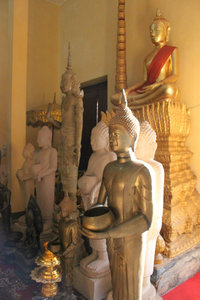 Buddha statues at the Silver Pagoda