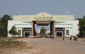 Vietnamese border gate Xà Xía in Hà Tiên