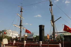 A boat in the French war in Rạch Giá