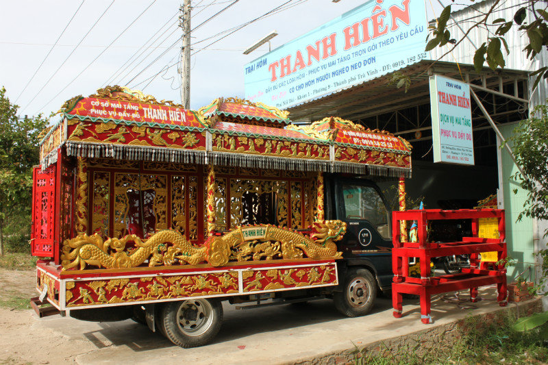 Car used for funeral in southern Vietnam