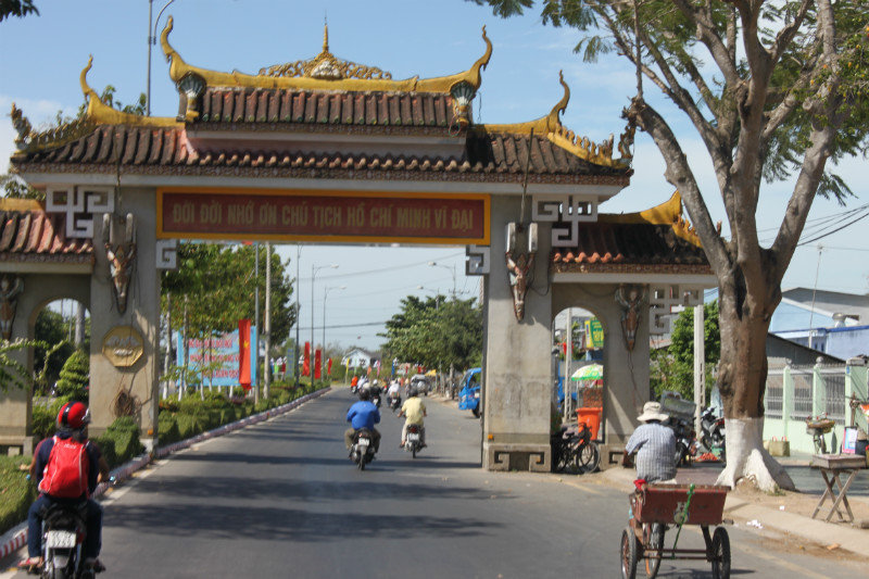 Trà Vinh city - View from bus