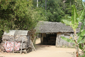 A poor house of the Khmer people 