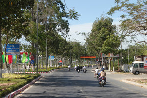 Trà Vinh city - View from bus
