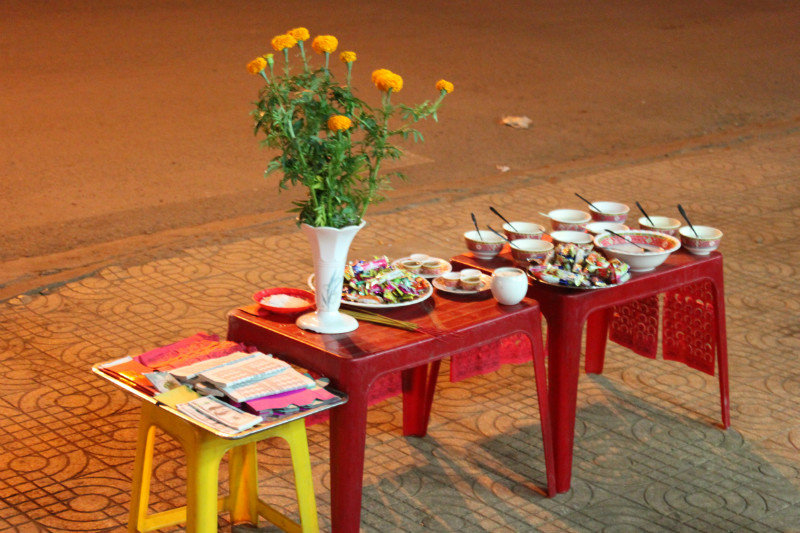 Ritual of a local house in Đồng Xoài town