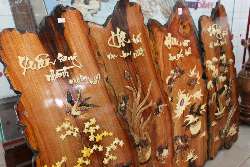 Four season wood paintings (souvenirs)