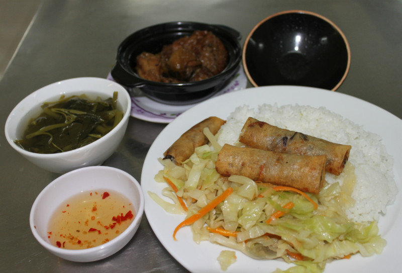 My dinner in Đồng Xoài town