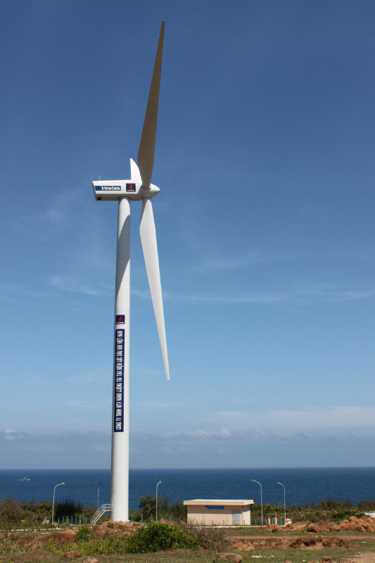 Wind turbine on Phú Quý island