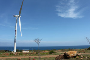 Wind turbine on Phú Quý island
