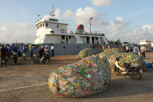 At the port of Phú Quý island