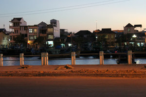 Phan Thiết city in the evening
