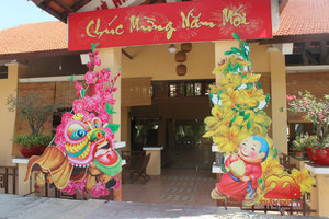 Decorations for new year in Hòn Rơm