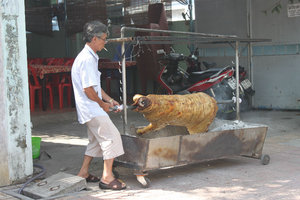 A local restaurant in Nha Trang selling veal