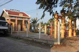 Worshipping place of a family in Nha Trang countryside