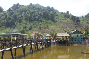 Bridge to a restaurant - Yang Bay park