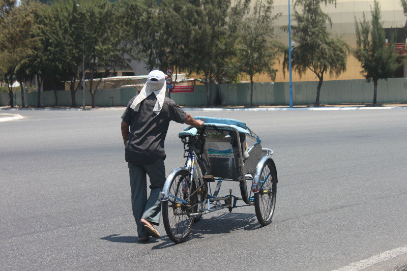 A man & his cyclo in Vũng Tàu city