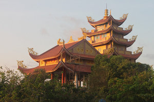 A pagoda in Long Hải town