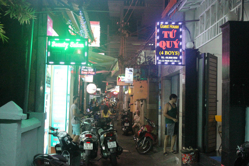 An alley of Bùi Viện street, District 1