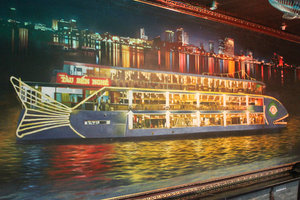Picture of the boat to cruise Sài Gòn river