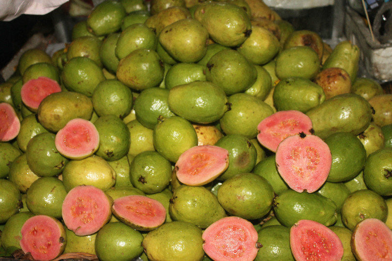 Guava sold on a street of the city