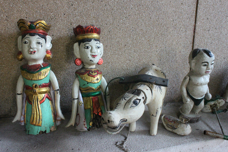 Water puppets on sale as souvenirs