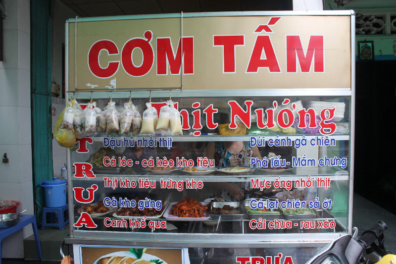 A local restaurant (rice and other foods)
