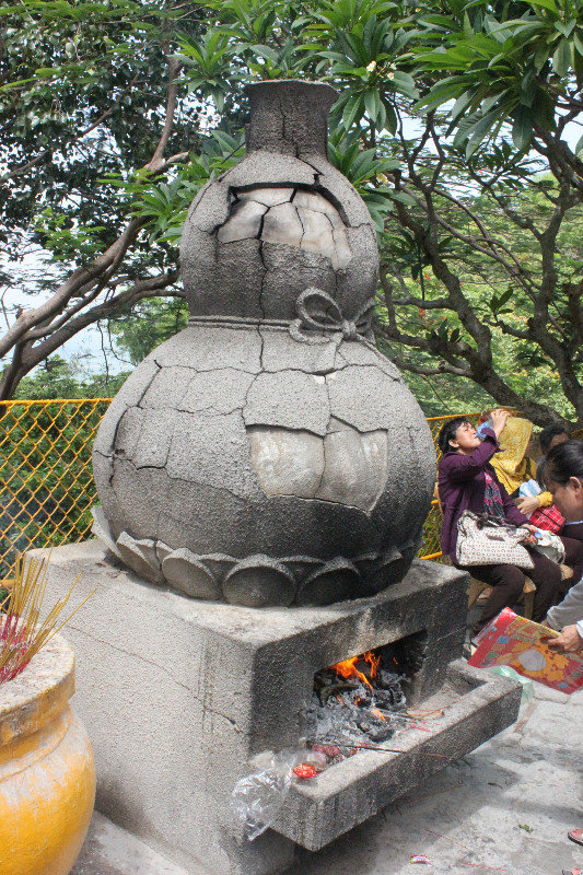 At a pagoda on Bà Đen mountain