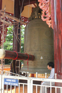 Bell tower at a pagoda on Bà Đen mountain