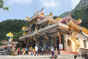 Pagoda on the top of Bà Đen mountain