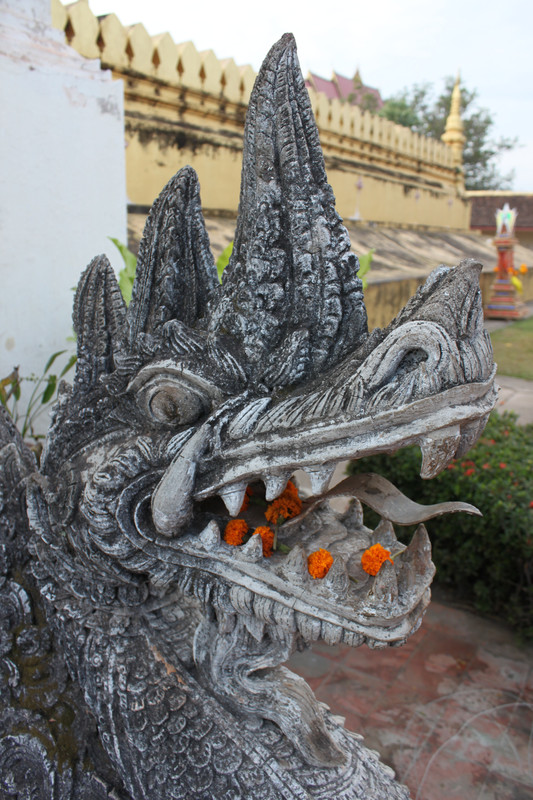 At Pha That Luang stupa in Vientiane