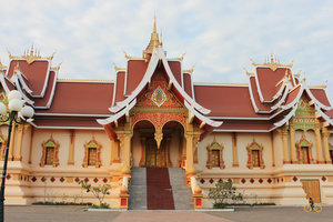 Next to Pha That Luang stupa, Vientiane