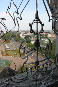 View from the top of Patouxay Victory Gate