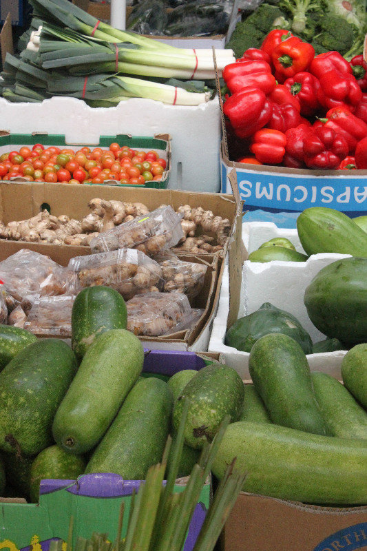 Vegetables for sale at Inala market
