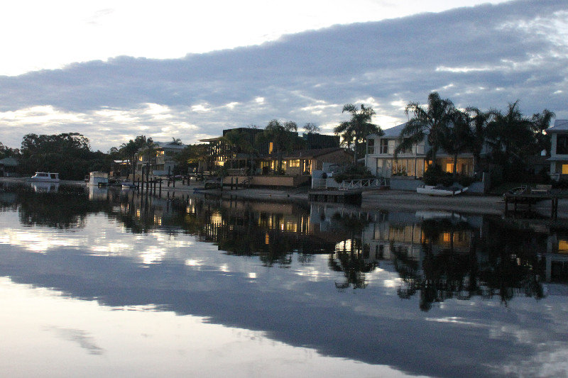 Houses by Noosa river