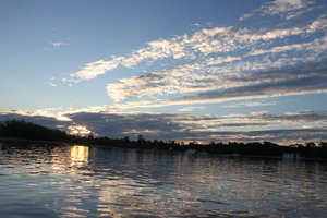 Sunset over Noosa river