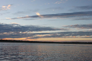 Sunset over Noosa river