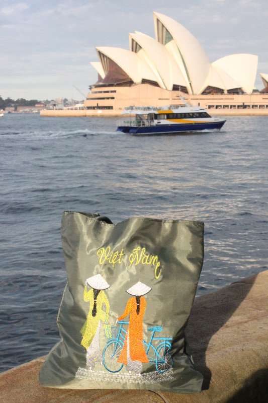 The Opera House & my bag from Vietnam