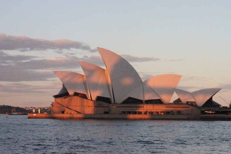 The Opera House at sunset