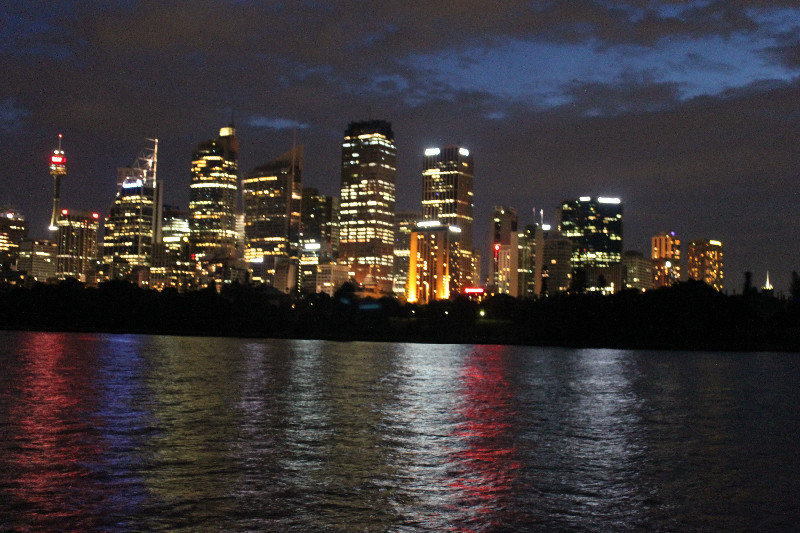Sydney city at night