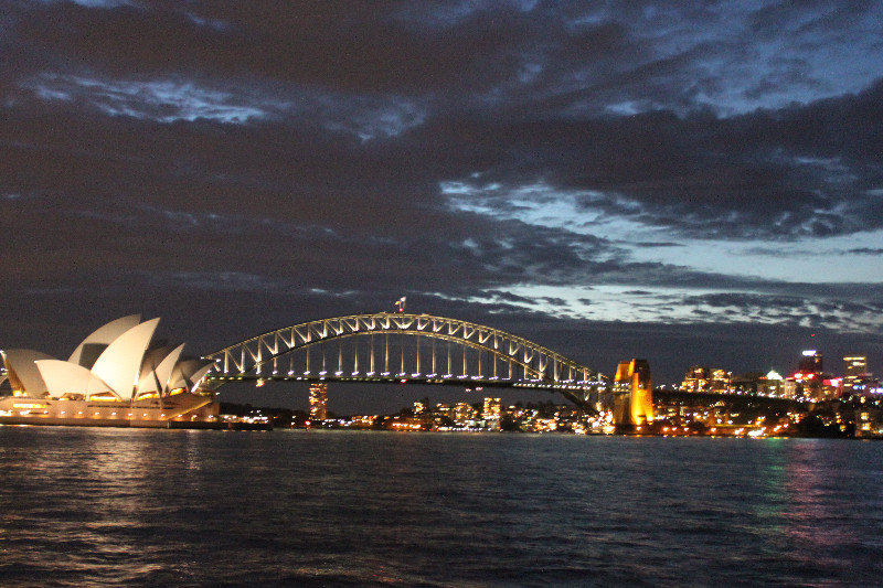 Great view of Sydney at night