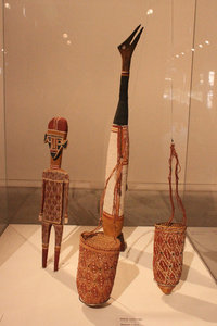 Aboriginal art works at the Art Museum