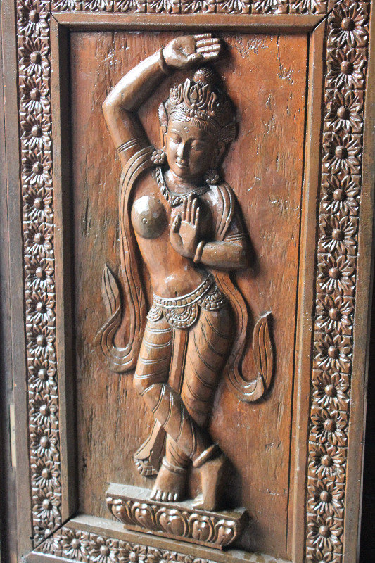 Door of the Nepalese Peace Pagoda 