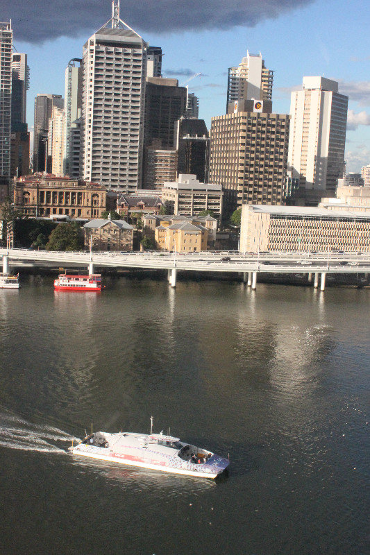 View from the Wheel of Brisbane