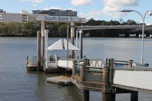 Ferry station in the South Bank area