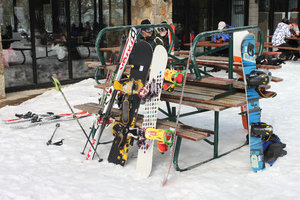 Skiing equipment for rent