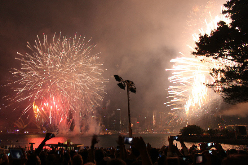 Fireworks on Sydney Harbour 