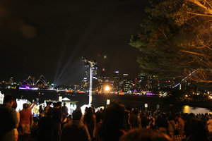 Sydney Opera House before fireworks